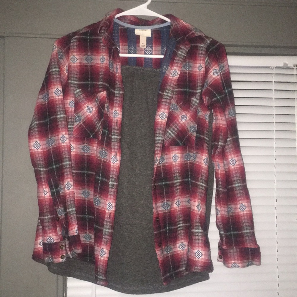 Knox rose thermal back flannel